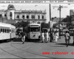 Tram in Chowringee during WWII.