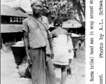 A Kachin head man in north Burma during WWII.   Photo by A. L. Schwartz.