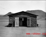 A shed at an American base in China during WWII.