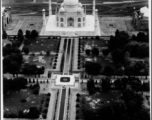 Taj Mahal from the air during WWII.  Photo from Melvin S. Kaye.