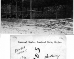 Chemical bombs stacked at Chemical Park, Dinjan, during WWII.   Photo by George Trenck, provided by Clarence Gordon.