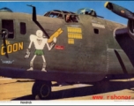 Scan of an image of "The GOON" B-24 bomber from National Geographic. In the CBI during WWII.