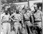 Four GIs pose in the CBI, likely in India, during WWII.  Photo from Manuel H. Houghton.