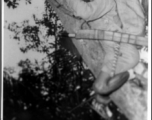 A Kachin fighter in a tree in northern Burma.  Photo from Jim Fletcher.