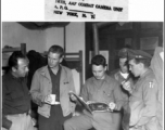 GIs hang out in barracks somewhere in the CBI during WWII. Image from Lt. W. Thomas Flemming, 16th Combat Camera Unit.