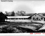 Barracks At Barrackpore, India, around November, 1943. In the CBI during WWII.  From Kenneth M. Sumney.