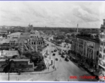 View over a city in India during WWII.