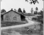 Possible barracks buildings, or accomodations at a rest camp, in India during WWII.