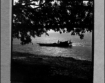 A boat on the Hooghly River, India. In the CBI during WWII.