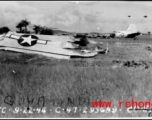 C-47 transport airplane #293689 crashed and burned in a field in the CBI during WWII. September 22, 1944. ICD ATC.