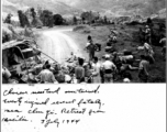 "Chinese mess truck overturned. Twenty injured, several fatally, near Chanyi. Retreat from Kweilin (Guilin). July 3, 1944."  Photo from Peterkin.