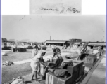 Laundry in India during WWII.  Photo from Malcolm J. Petzer.