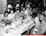 VIP banquet in India during WWII.  Photo from Warren Basore.