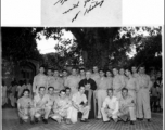 Cardinal Spellman with group of GIs at Hastings Mills, India, during WWII.