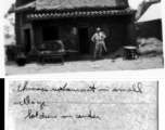 Restaurant in small village, with Chinese soldier. Near Kunming, May 1945.