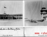 Airport at Karachi on return flight from the CBI after WWII.