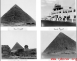 Egypt pyramids and airport.