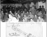 GIs socializing in the game room on New Year's Eve, at Hostel #3, Kunming, China, 1944.