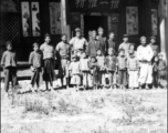 Entrance to school in village 10 miles East of Yangkai, Spring 1945. Clayton E. Nash.  From the collection of Frank Bates.