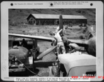 A P-38 under maintenance and fueling at a base in Guangxi province in 1944, most likely a base at Guilin. August 2, 1944.