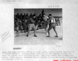 Chinese soldiers in the CBI learn western-style boxing under instruction of Capt. Mark Conn, during WWII.