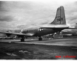 A C-54, tail #272419. At an American air base in WWII in Yunnan province, China, most likely around the Luliang air base area.