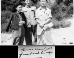 A Chinese man, wife, and friend in Yunnan during WWII.