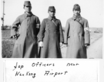Japanese officers at Nanjing Airport, January 2nd, 1946.