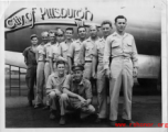 The crew of the American B-29 bomber "City of Pittsburgh" in the CBI during WWII.