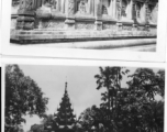 Ornate temple.  Scenes in India witnessed by American GIs during WWII. For many Americans of that era, with their limited experience traveling, the everyday sights and sounds overseas were new, intriguing, and photo worthy.